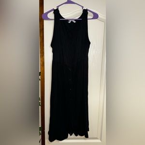 Black maternity/nursing dress. Size large. dress with buttons and snaps.